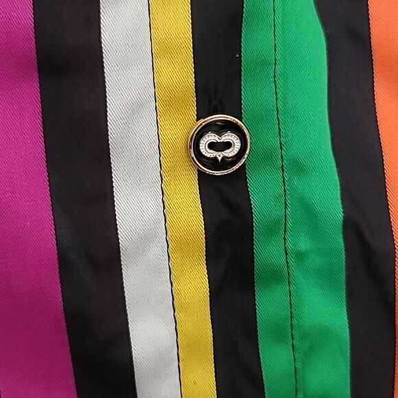 Caroline Constas Bella Striped Mini Puff Sleeve Mini Dress - Picture 9 of 12